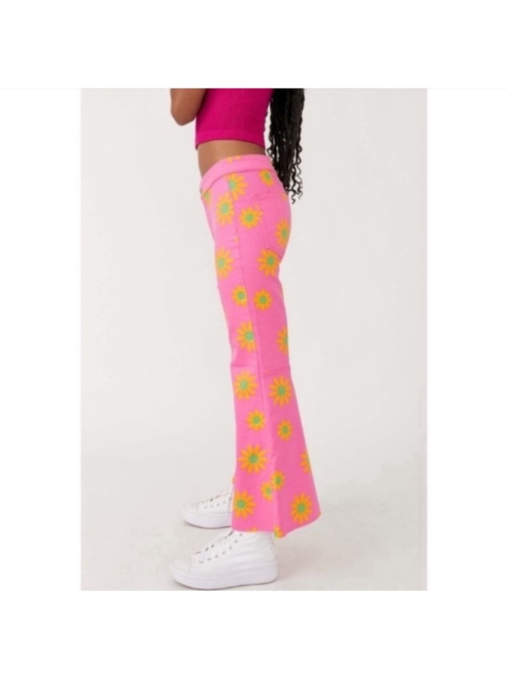 NWT free people daisy cropped pants